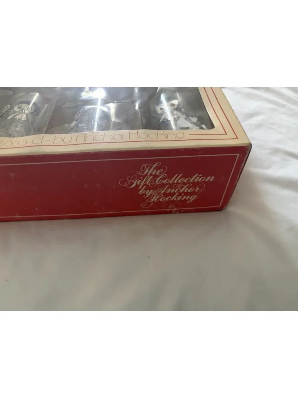 Vintage Anchor Hocking 1976 Kim Casali LA Times Love Is 8 Pc Set 12oz Glass Cups